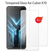 สำหรับ Cubot X70กระจกเทมเปอร์ป้องกันบน Cubot X70 6.583นิ้วตัวป้องกันหน้าจออุปกรณ์และเครื่องมือสีฟิล์มฝาปิดโทรศัพท์สมาร์ท