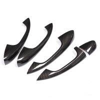 For Mercedes Benz GLB GLC LHD Chrome Carbon Fiber Door Handle Cover Car Styling Accessories Stickers LED Strip Lighting