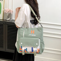 Large Capacity Japanese One Shoulder Bag Canvas Bag For Girls Elementary School Students Handbag Portable Bag Tuition Bag