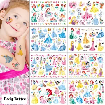 23 Childrens Disney Princess Temporary Tattoos Kids Party Bag Fillers UK  Seller | eBay