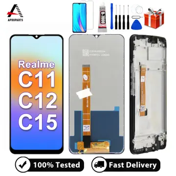 Original Realme C11 2020 C12 C15 C21Y C25 C25Y C25s C20 C21 C30 C33 C31 C35  C11 2021 LCD Display Touch Screen With Frame Replacement