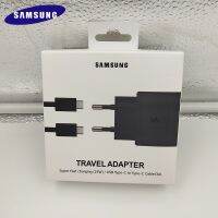 [KOLT Digital] Samsung A53 A73 A32 A52 F52 S23 S22 S21 S20ชาร์จเร็ว25W อะแดปเตอร์ปลั๊กไฟยุโรป EP-TA800สำหรับ Galaxy S10 A90สายเคเบิลชนิด C 5G