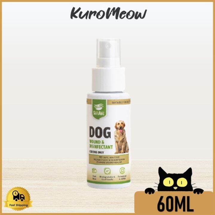 SafeAire Wound & Disinfectant Spray Suitable For All Breed Dog 60ML