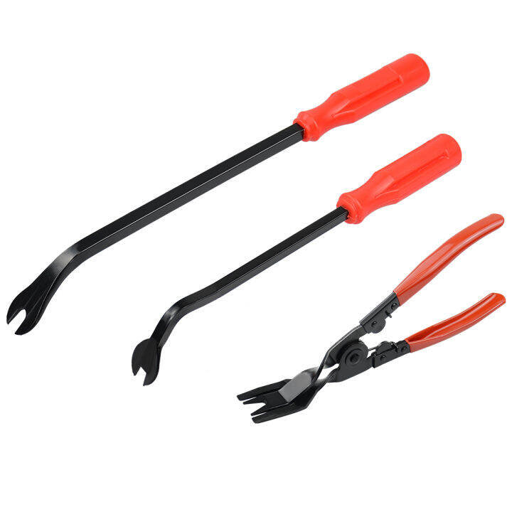 3pcsSet Auto Fastener Pliers Car Door Panel Remover Clip Trim Auto