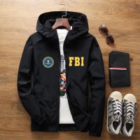 FBI สหรัฐอเมริกาสหรัฐ FBI โล่เสื้อแจ็คเก็ตนักบินทางอากาศนักบินของผู้ชายเสื้อเบสบอลรถจักรยานยนต์เสื้อเดินป่าแคมป์ปิ้งเสื้อกันลมบอมเบอ