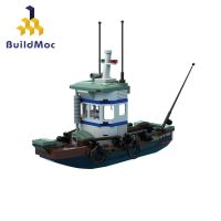 BuildMo MOC-46103 Old Fishing Boat Adult Building Blocks Compatible with Lego Building Blocks Toys