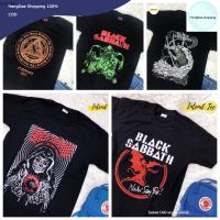 HD เสื้อผู้ชาย เสื้อผู้ชายเท่ๆ เสื้อวง Black Sabbath พิมพ์ หน้าหลัง เสื้อผู้ชายไซส์ใหญ่