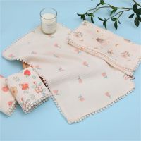 ◈๑✒ Baby Washcloth Lace Wash Cloth Soft Absorbent Newborn Bath Face Towel Natural Dropshipping