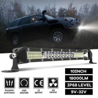 10 Inches LED Light Bar IP68 Waterproof White Light Ultrathin 26 LEDs Single Row Work Light for Car