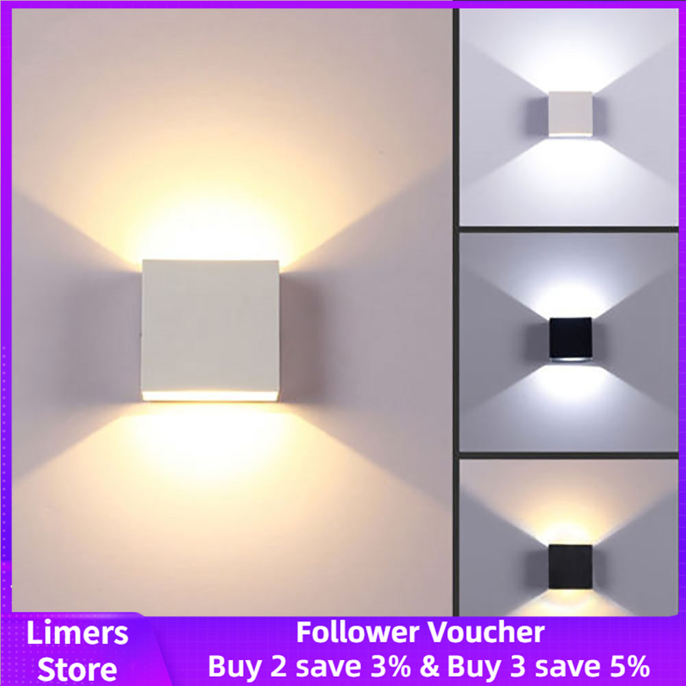 Home Bedroom Spot Lighting Modern 6W LED Wall Light Up Down Lamp Sconce Fixture 