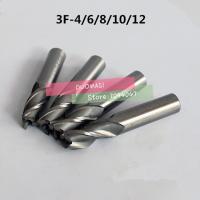 5ชิ้น3หัวเจาะหัวสว่านตัวเครื่องมือ Cnc Hss เส้นผ่านศูนย์กลาง4/6/8/10/12มม. 3ใบมีดเครื่องมือก้านตรง