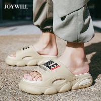 JOYWILL Mens Slippers For Summer EVA 5cm Thick Bottom Platform Slippers Fashion Comfortable Beach Men Flip Flops Male Shoes