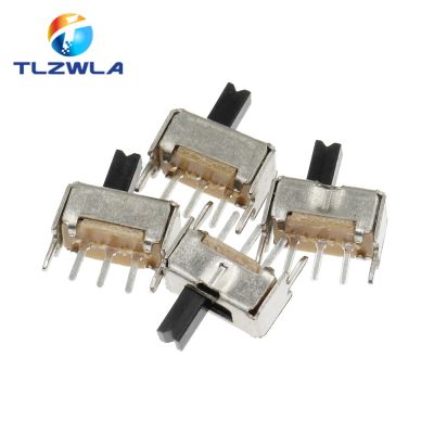 10PCS SS12D07 Mini Vertical Slide Switch 1P2T 3 Pin Toggle Switch SMD PCB DPDT Vertical Switch High Quality