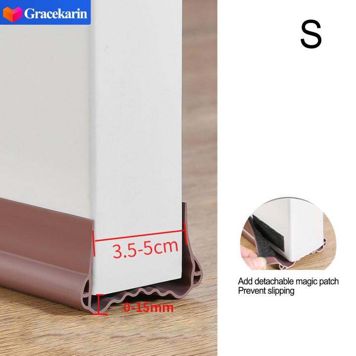 Gracekarin 1M Door Seal Strip Bottom Seal Stopper Seal Strip Silicone