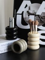 【YD】 Epeiushome Ins Makeup Storage Cartridge Resin Desktop Dressing Table