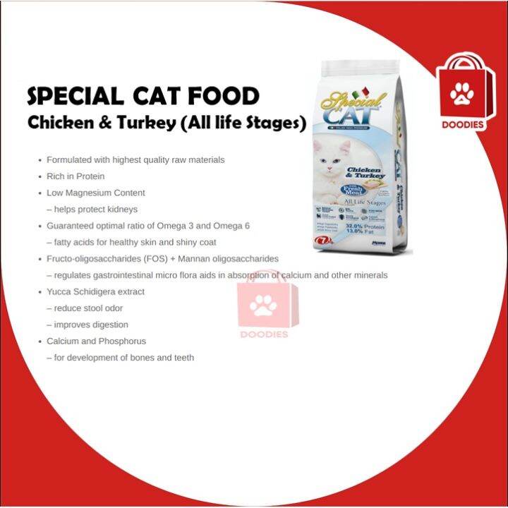 lucy cat food Special Cat Chicken Turkey for All Life Stages 1kg