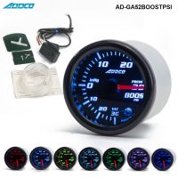 s -2 52mm 7 Color LED Electrical Car PSI Turbo Boost Gauge Meter With Sensor and Holder AD-GA52BOOSTPSI