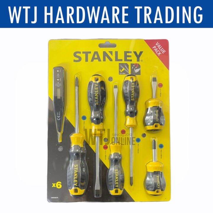 ORIGINAL STANLEY Screwdriver Set Bonus FREE Test pen STMT66679 Lazada