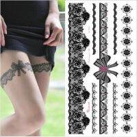 【hot】✒  1piece  white black henna tattoo Stocking Arabic rose butterfly Bow wedding art paint on hand arm leg