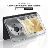 Clear Card Slot Holder Cover For Honor Magic5 Lite 5G Lens Case Magic 5 Light 5Lite RMO-NX1 6.67 Soft Silicone Shockproof Coque
