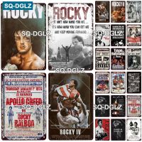 Boxing Metal Sign Vintage Sport Club Metal Plaque Plate Health Wall Decor Tin Signs Rocky Poster