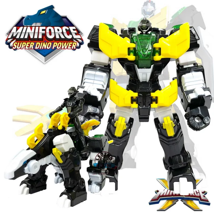 Miniforce Agent X Super Dino Power Black Ray Leo Robot Dinosaur Mini