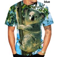 2023 new2022 Men And Woman Summer New Fashion Cute Animal Koala 3d Print T-shirt Men Womens Short Sleeve Top - T-shirts