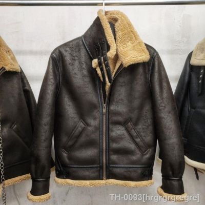 ❁ hrgrgrgregre 2021 inverno nova imitação de cordeiro casaco pele masculino veludo da motocicleta casacos couro dos homens gola curta outwear o416