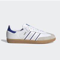 อาดิดาส  Samba Low Top Mens White Blue Gum Suede Leather รองเท้าลำลอง NEW IG2339