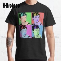 Audrey Hepburn Pop Collage #2 Classic T-Shirt Custom Gift Funny Art Streetwear Cartoon Tee Xs-5Xl Unisex Digital Printing Retro