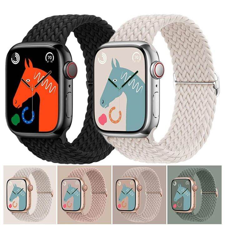 สำหรับ-apple-watch-band-44mm-40mm-45mm-41mm-42mm-38mm-45mm-ยืดหยุ่นถัก-solo-loop-สร้อยข้อมือ-iwatch-series-7-se-3-6-8-ultra