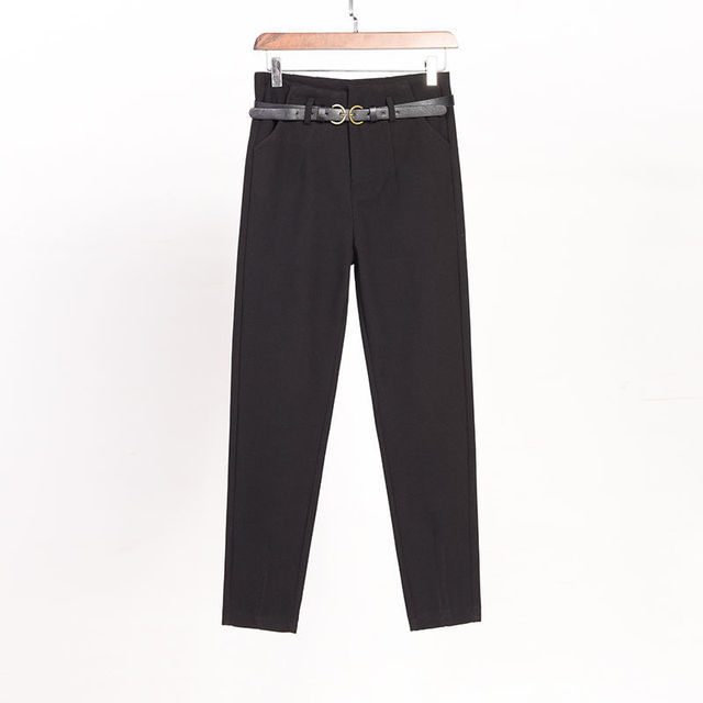 luck-a-autumn-winter-women-plaid-pencil-pants-woolen-straight-trousers-female-high-waist-loose-england-style-ankle-length-pants