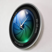 Personalized Camera Lens Print Wall Clock Photography Pictures Zoom Color Photo ISO Exposure Snap Selfie Decor Modern Wall Watch