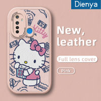 เคส Dienya สำหรับ Realme 5 5i 5S 6i 6 6S 6 Pro Narzo เคสการ์ตูนน่ารักเฮลโลคิตตี้เคสหนังนิ่มดีไซน์ใหม่หนังนิ่มป้องกันกล้องคลุมทั้งหมดเคสสีกันกระแทกขอบนิ่ม