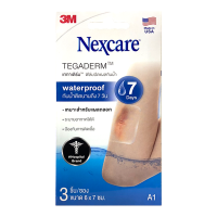 3M Nexcare Tegaderm A1 6x7 cm (1ซอง 3ชิ้น) แผ่นเทปใสปิดแผลกันน้ำ