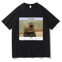 Cort Premium Capybaras Graphic Print Tshirt Funny Top Men Fashion Harajuku Oversized T-shirt Short Sleeve Mens Streetwear XS-4XL-5XL-6XL