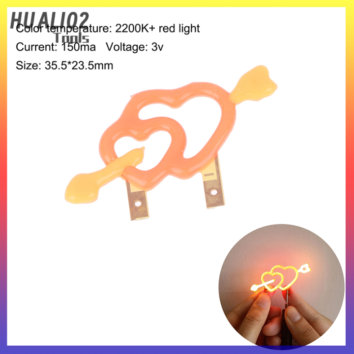 huali02-3v-นำหลอดไฟเอดิสันเส้นใยที่ยืดหยุ่นไดโอดแสงวันหยุดปาร์ตี้ไฟตกแต่งจดหมายรักอุปกรณ์เสริม-diy