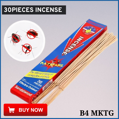 30 pcs Mosquito Killer Incense Sandalwood Scent Stick Powerfully Repel