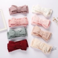 【hot sale】☄◈ C05 1Pc Baby Headband Textured Ribbed Oversized Bow Headwrap Pure Cotton Pit Strip Spandex Infant Girl Boy Hairband