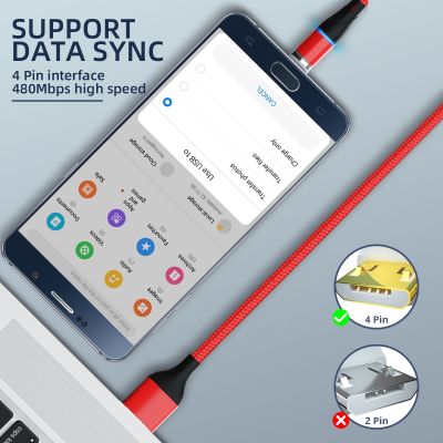 HdoorLink Magnetic Cable 7 Pin Micro USB Cables Type C Cord Mobile Phone Fast Charge Data Wire For iProduct Samsung