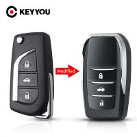 KEYYOU Modified Remote Key Shell Case Fob For Toyota Corolla 2014 Levin Camry Reiz Highlander New Arrivel 2019 Toy43 Blade