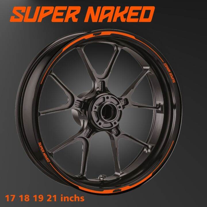 Vinyl Motorcycle Wheel Sticker Hub Decals Rim Stripe Tape For KTM Duke