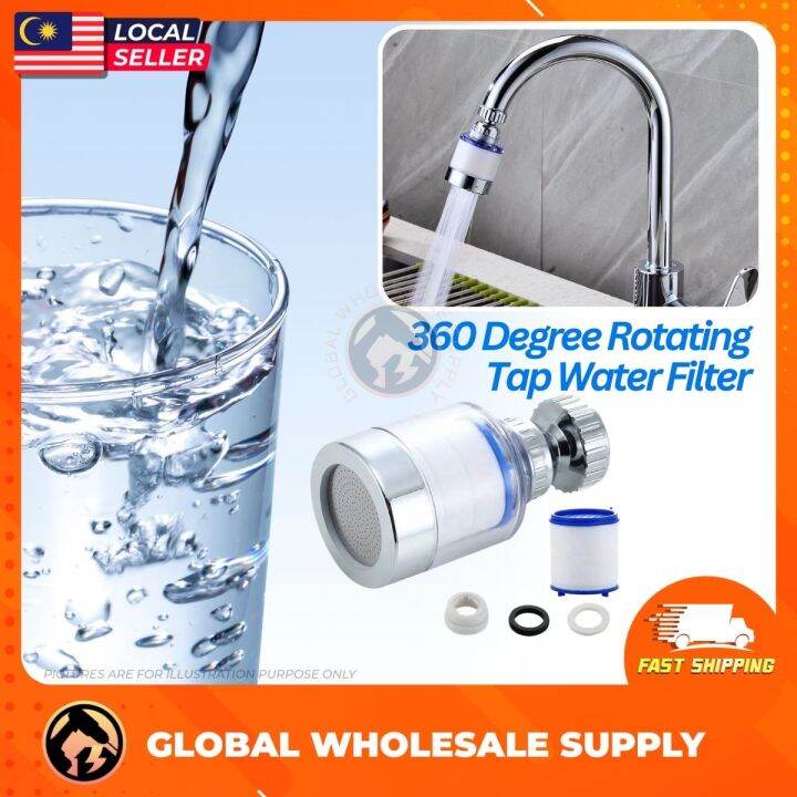 Faucet With Filter Chlorine Filter Water Filter for Sink 360° Rotating