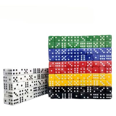 【LZ】 10 pçs/lote conjunto de dados ângulo quadrado sólido acrílico 6 dados lados para clube/festa/jogos da família 11-12mm