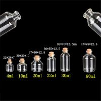 4ml 10ml 20ml 22ml 30ml 80ml Customized Glass Bottles Wedding Present Cosmetics Crafts Perfume Vials Empty Jars 12Pcs