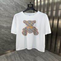 【Classic replication】 European Station 100% Cotton Lovers Fashion Casual T-shirt Student Versatile Loose Short Sleeve Bottom Top