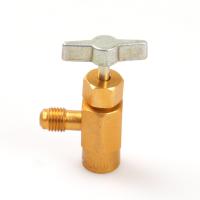 R134a Refrigerant Can Con Bottle Tap Opener Valve 1/4SAE M14 Threaded Adapter