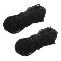 2pcs 18M Suede Leather String Ribbon Cord 2mm Black DIY