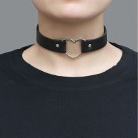 [COD] Cross-border fashion leather collar love personality breasted choker comfortable soft multi-color adjustable