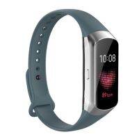 สำหรับ Samsung Galaxy Fit SM-R370สายนาฬิกาข้อมือกระดุมติดเล็บซิลิโคนมันวาว